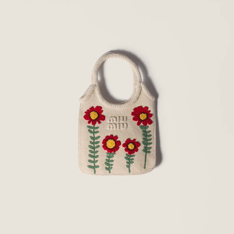 Ivy embroidered cotton handbag 1