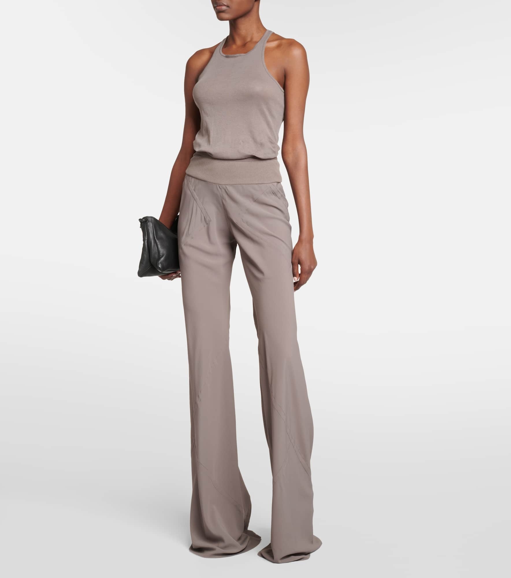 Crêpe wide-leg pants - 2