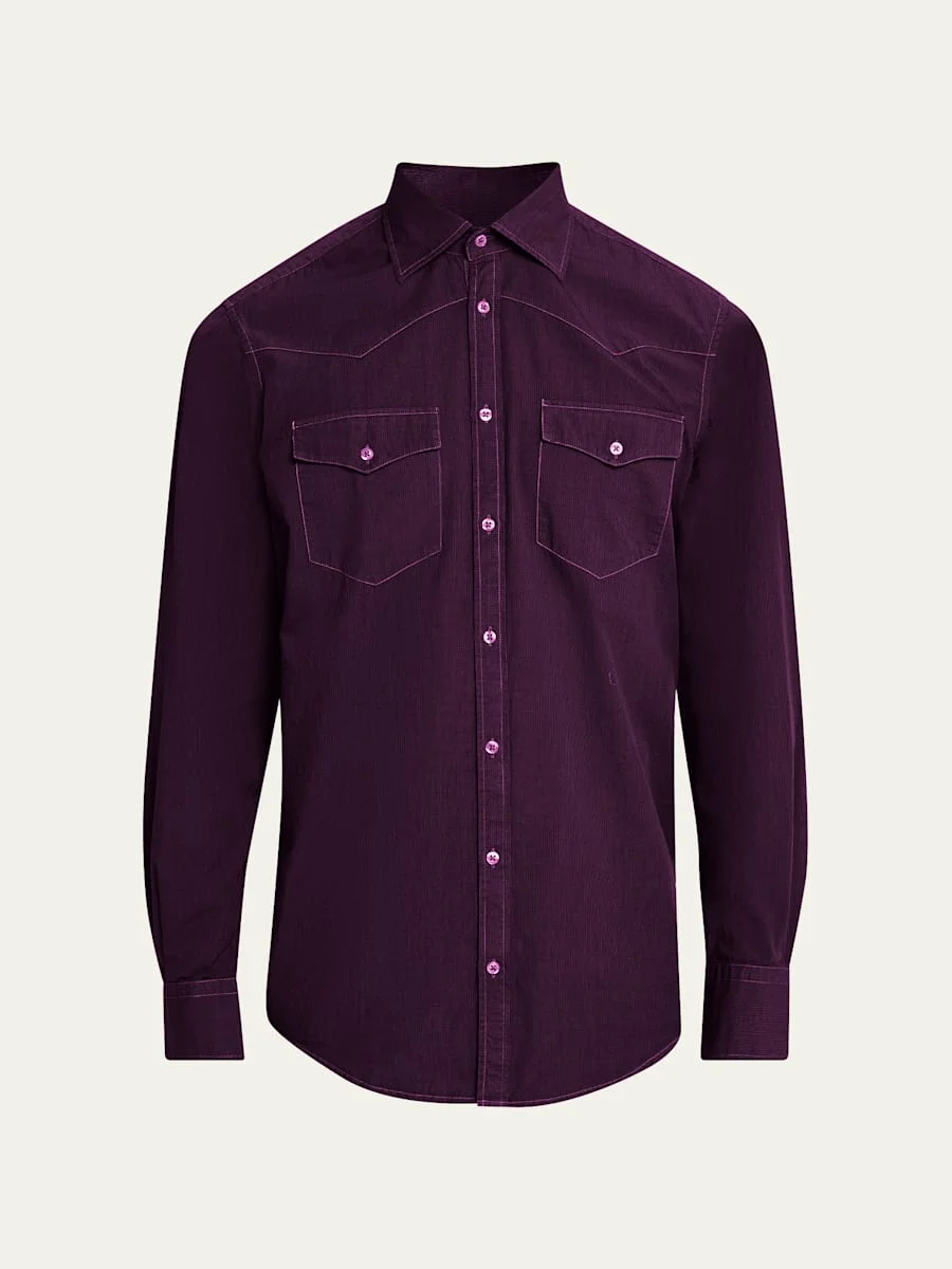 Men's Arizo Cotton Western Shirt - 1