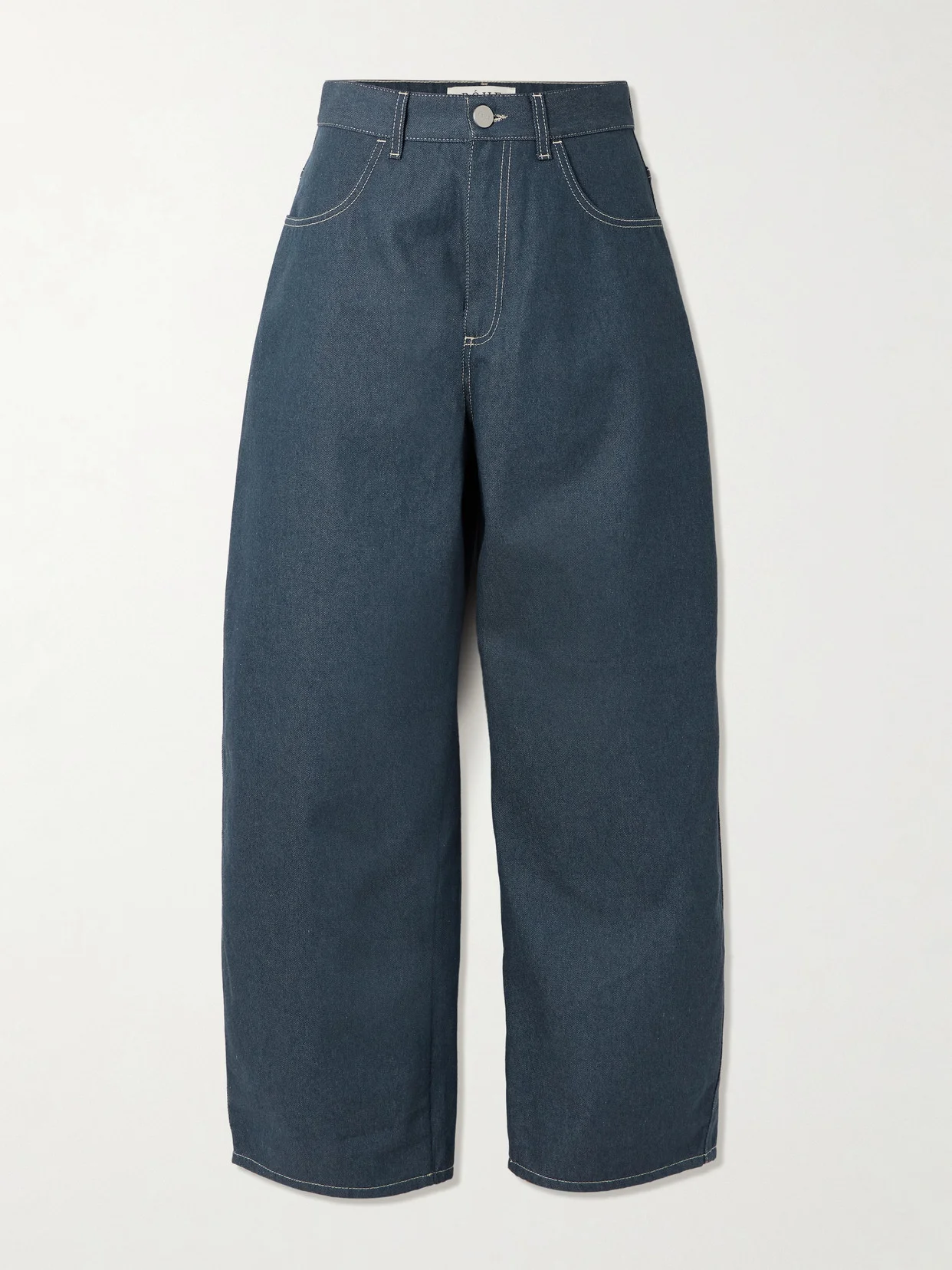 High-rise Barrel-leg Jeans - 1