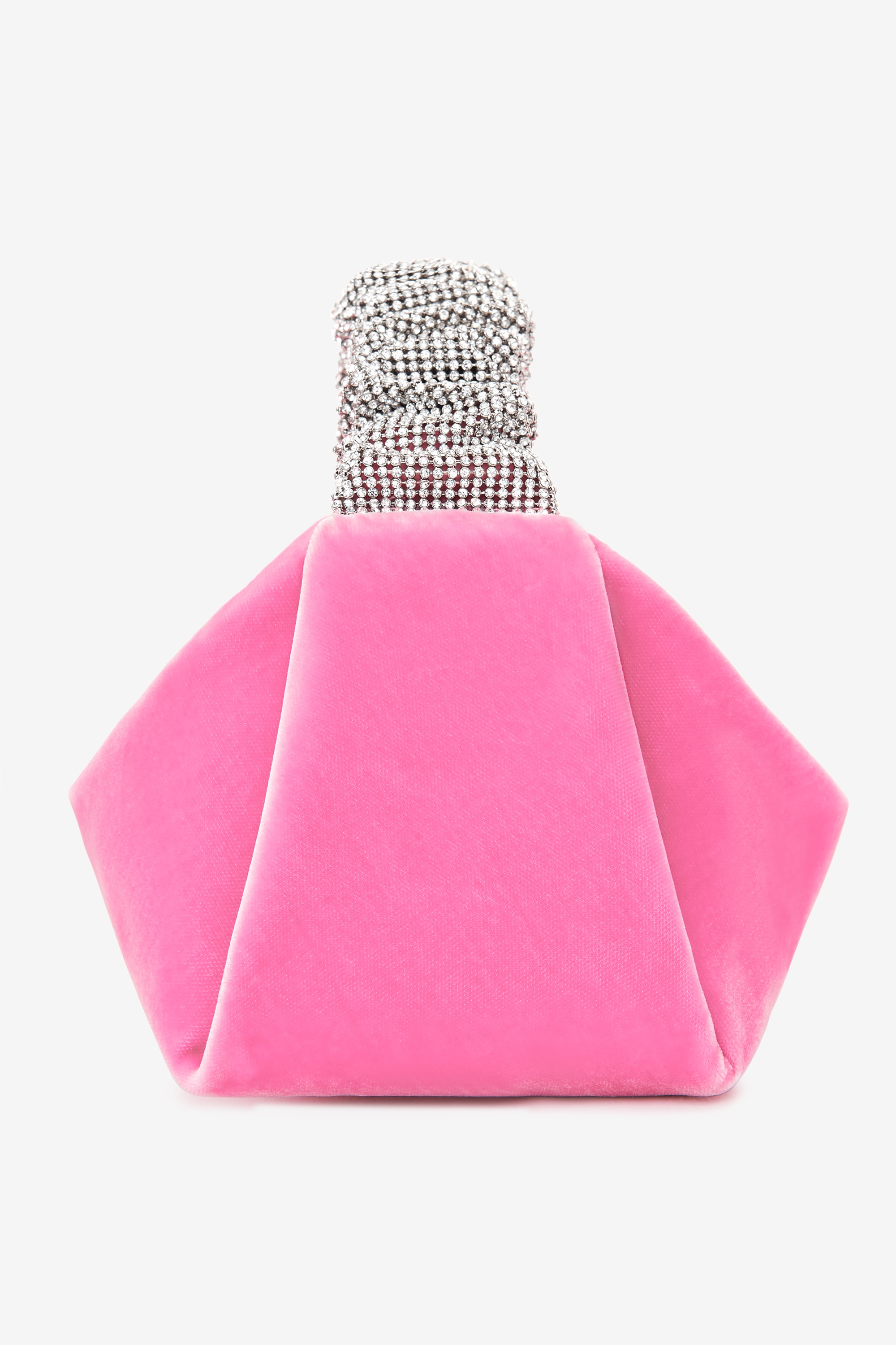 scrunchie mini bag in velvet crystal - 4