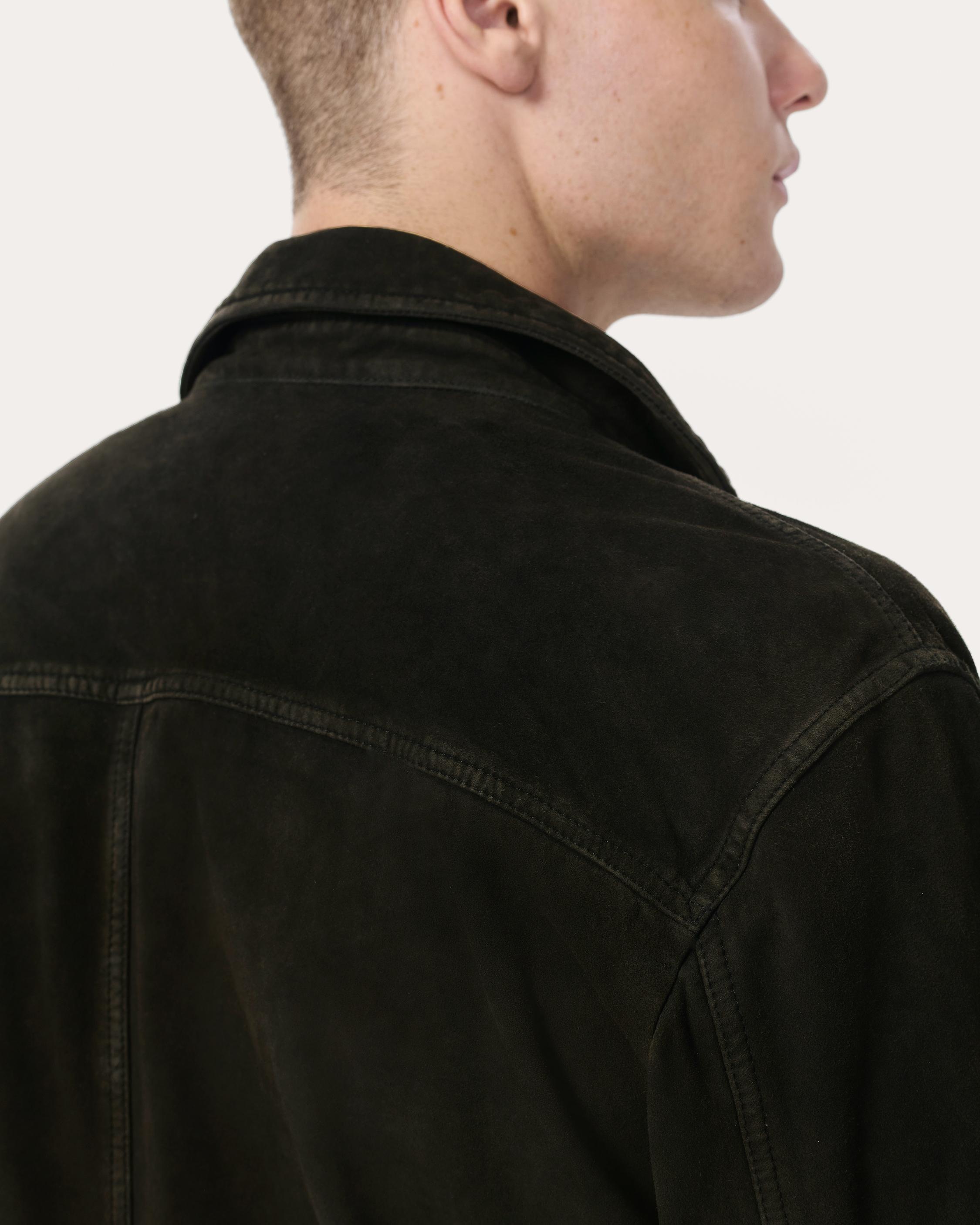 rb Suede Trucker Jacket - 5