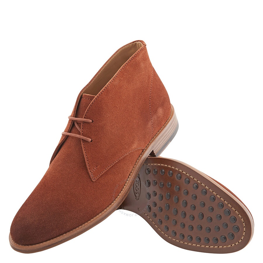 Tod s Tods Men s Oak Velvety Suede Desert Boots jomashop REVERSIBLE