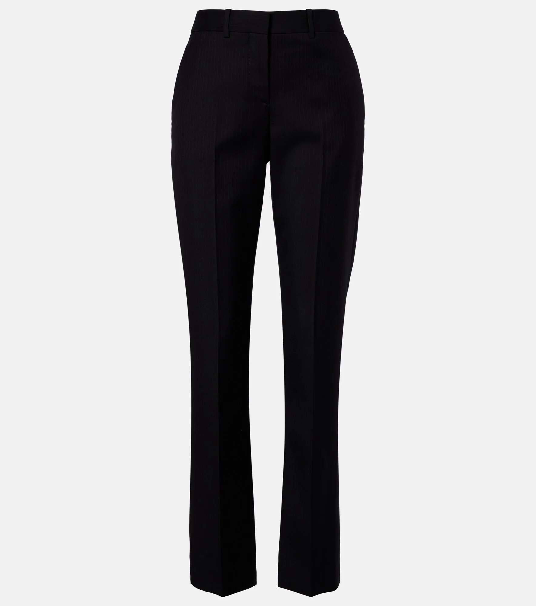 Chalk stripe wool slim pants - 1