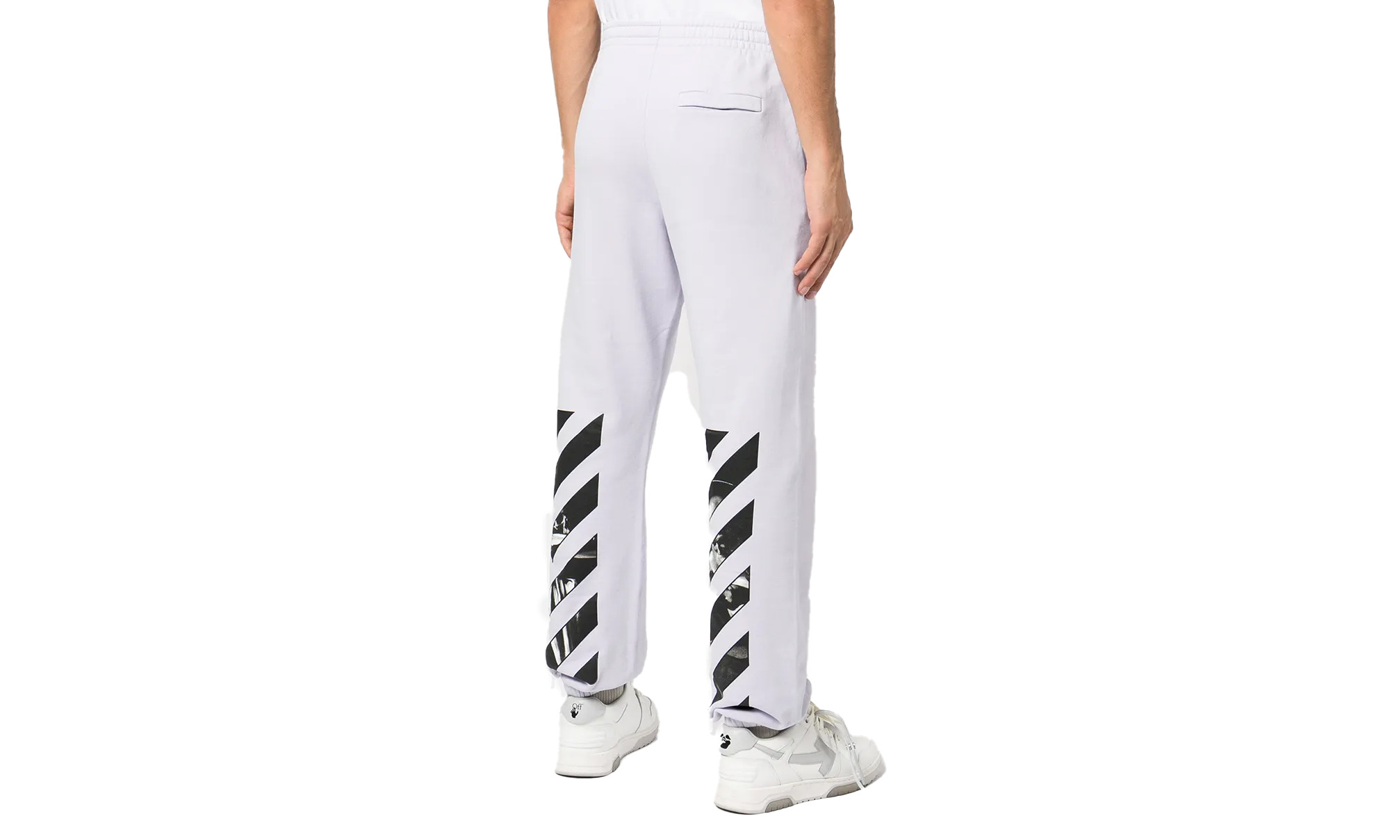 Caravag Diag Slim Sweatpant "White" - 2