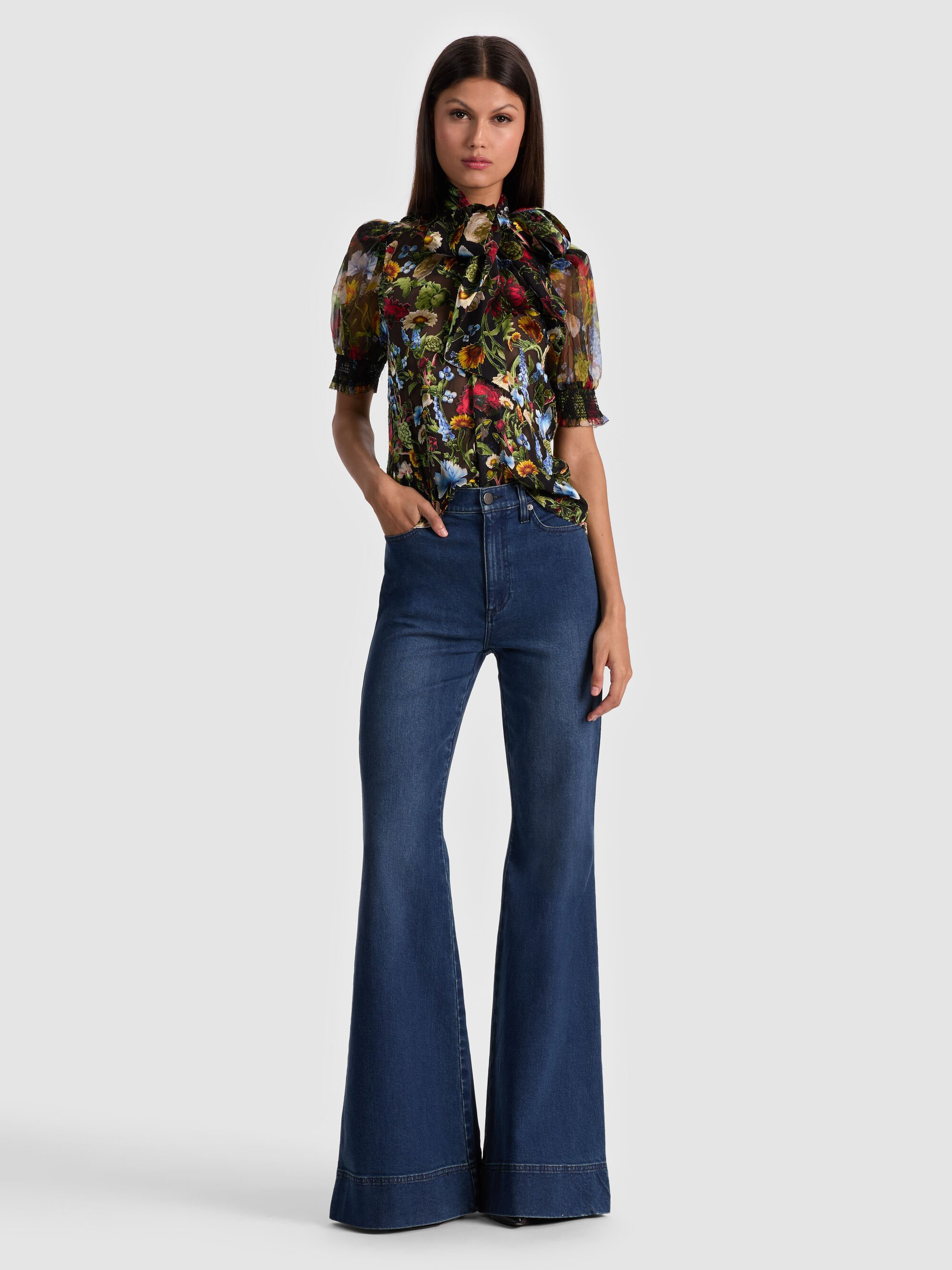 BRENTLEY PUFF SLEEVE BLOUSE - 3