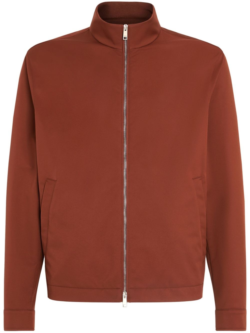 high-neck zip-fastened jacket - 1