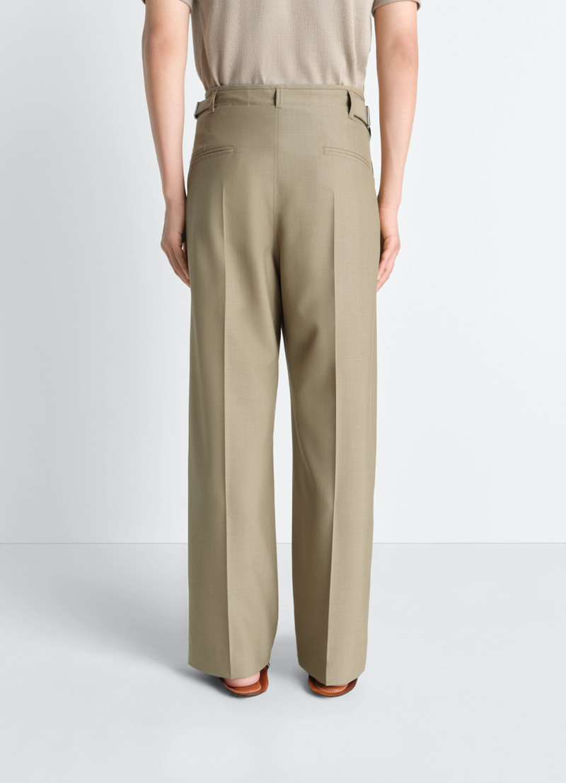 PLEATED TAILORED PANTS IN TROPICAL POLYWOOL 5