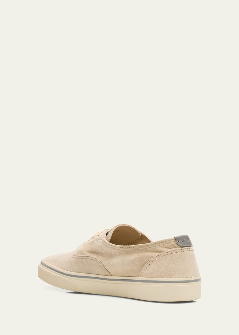 Brunello Cucinelli Men's Low-Top Suede Sneakers outlook