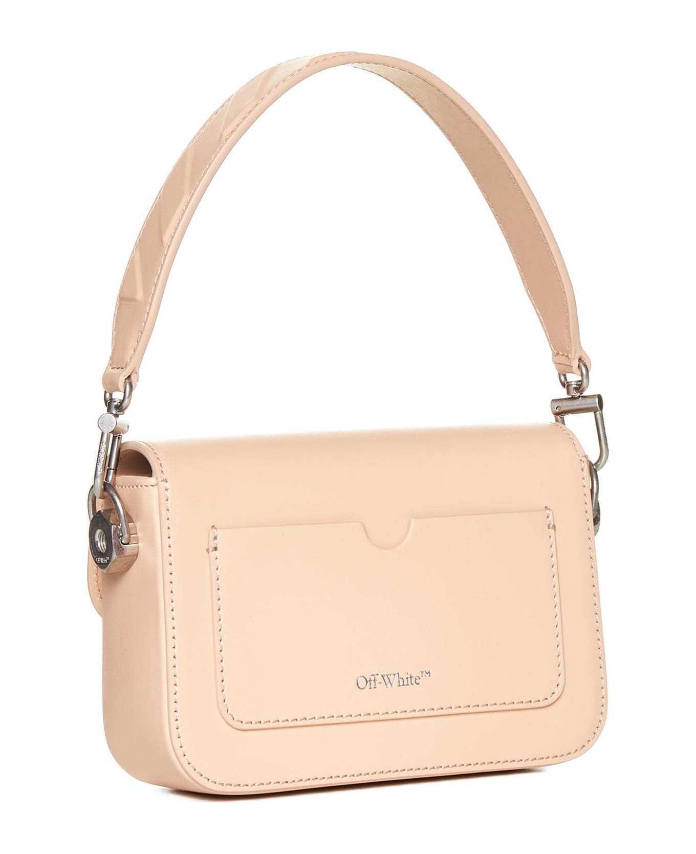 Plain Binder Leather Shoulder Bag - 3