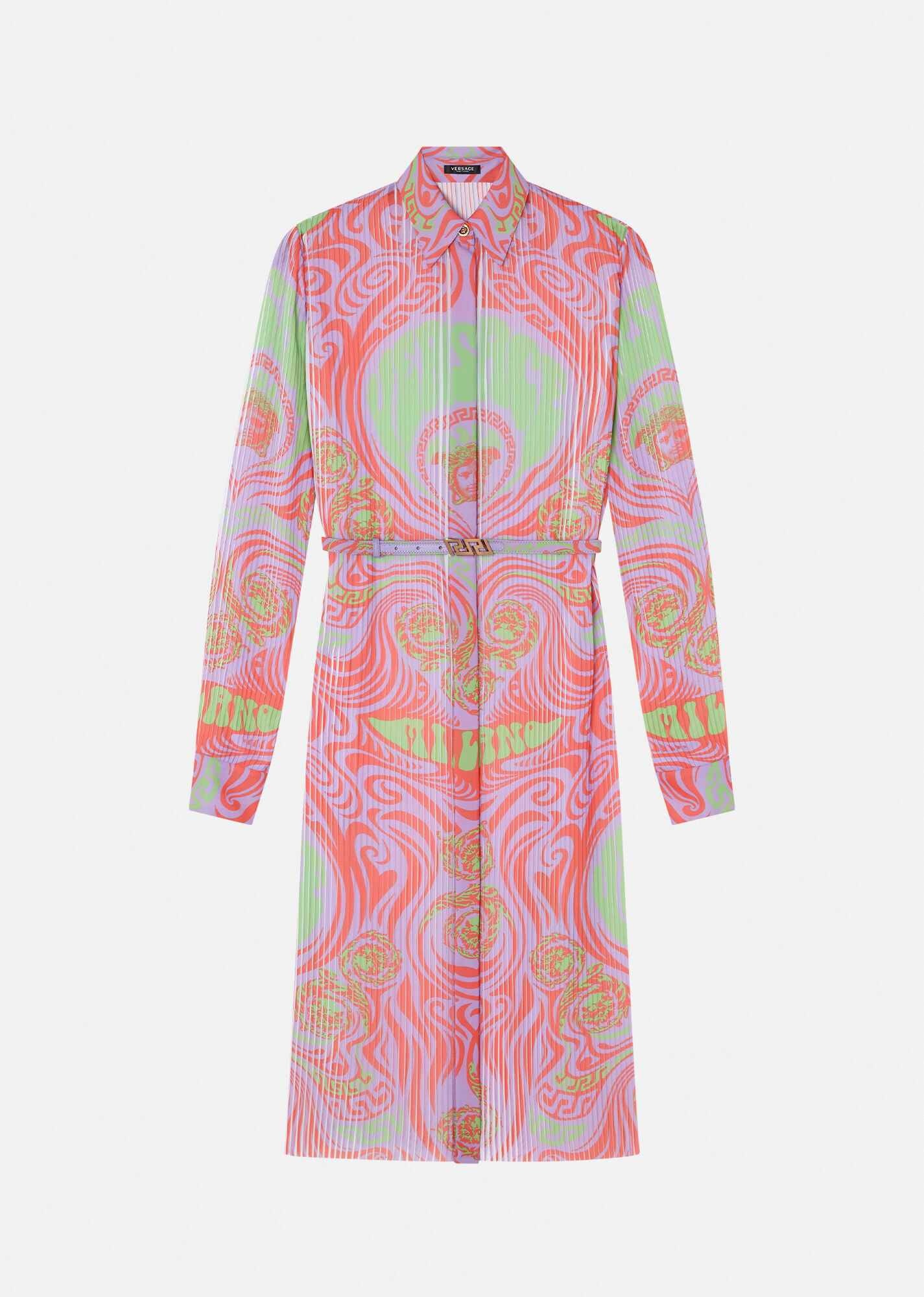 Medusa Music Silk Shirt Dress - 1