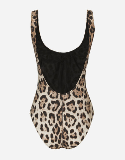 Dolce & Gabbana Leopard-print one-piece swimsuit outlook