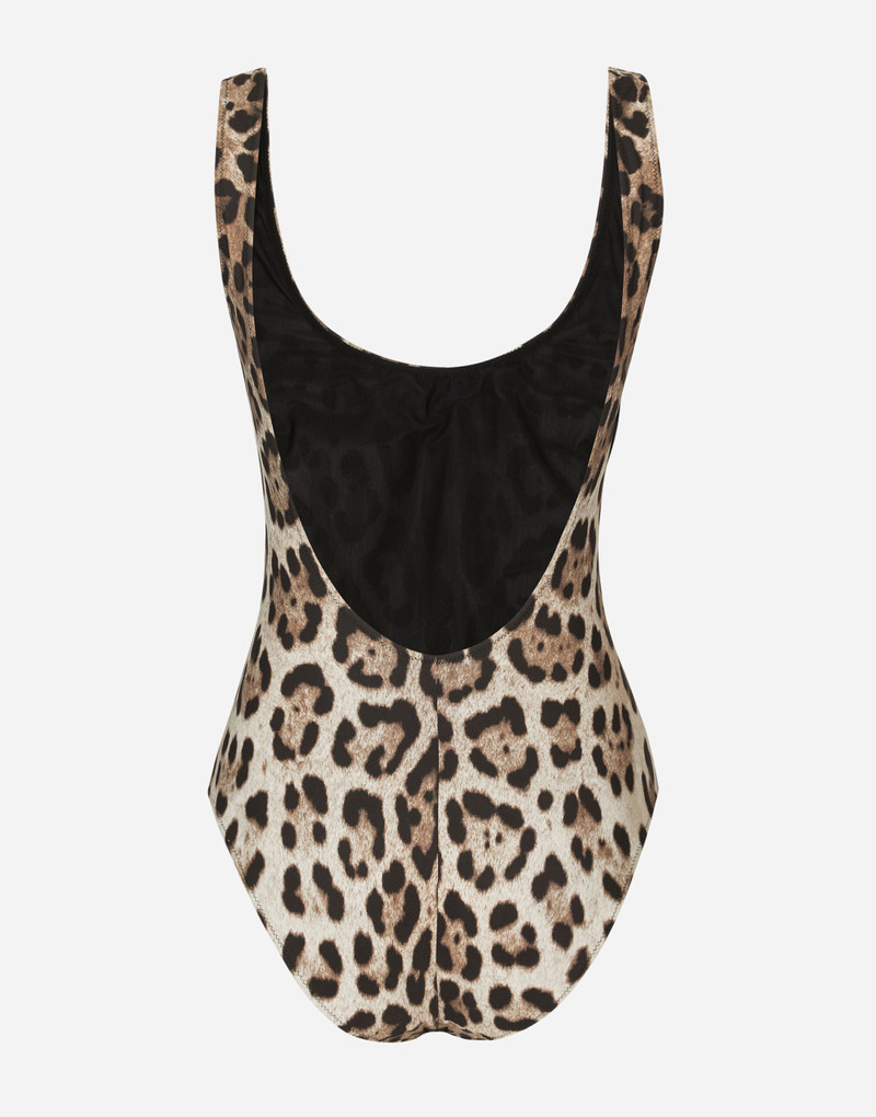 Dolce & Gabbana Leopard-print one-piece swimsuit outlook