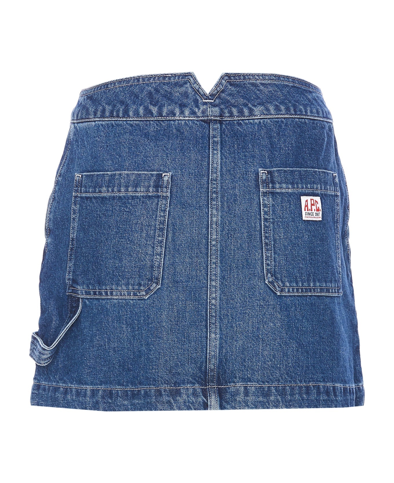 スカート A.P.C. JUPE CHRISTIE SKIRT Christie skirt | Organic stonewashed indigo denim | A.P.C.