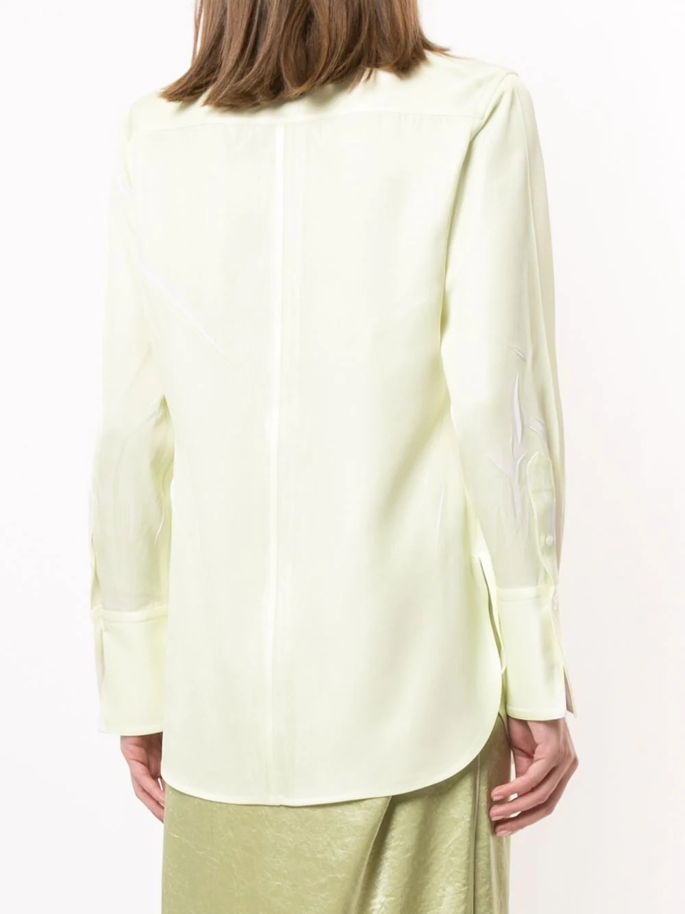 concealed placket shirt - 4