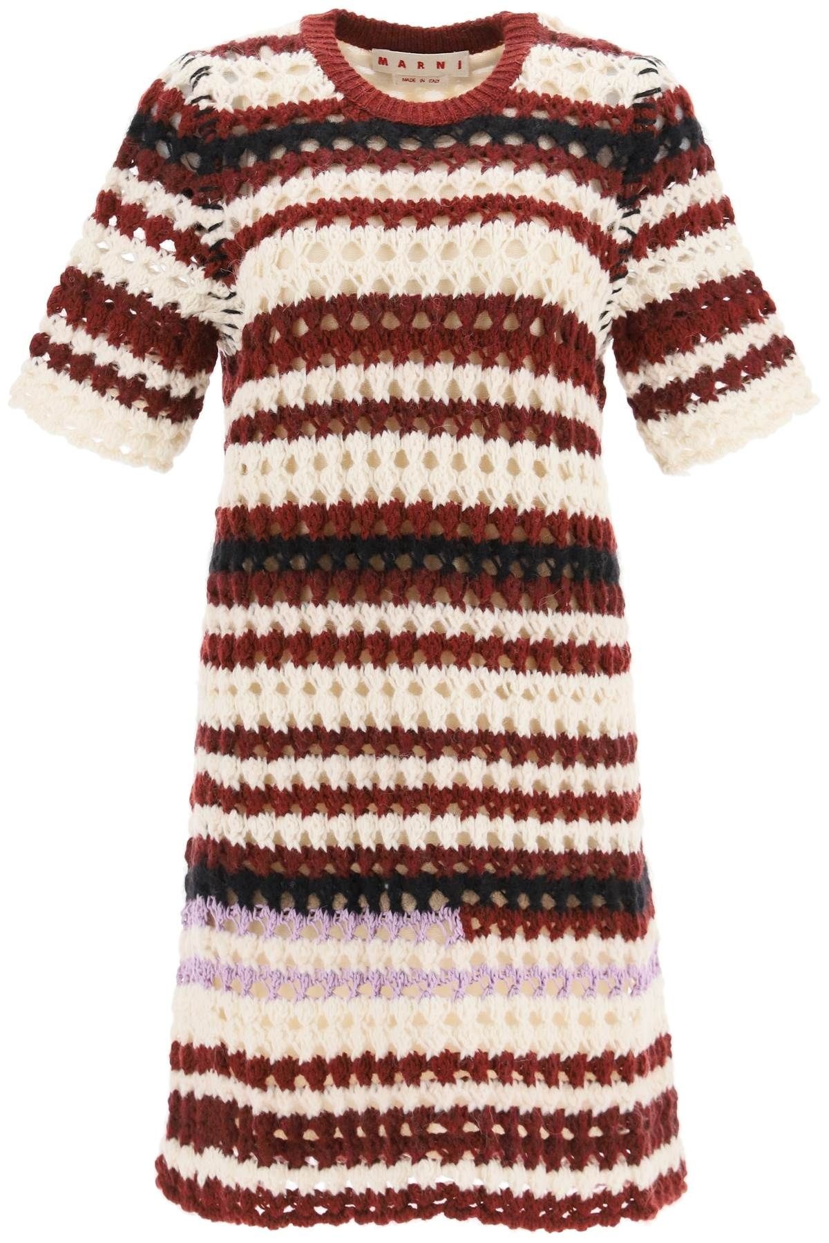 STRIPED CROCHET DRESS - 1