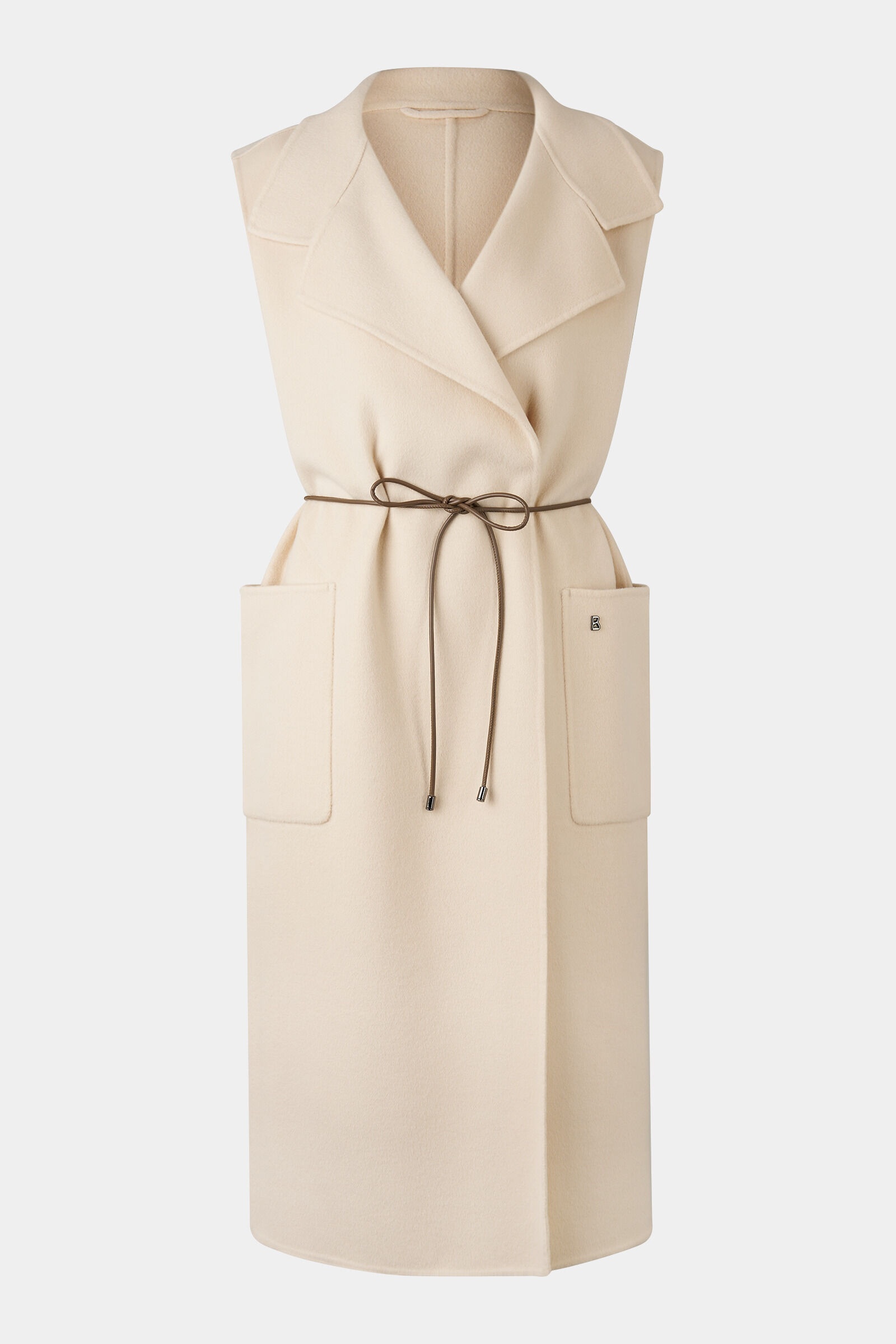 Double-face wool vest Megan in Cream - 1