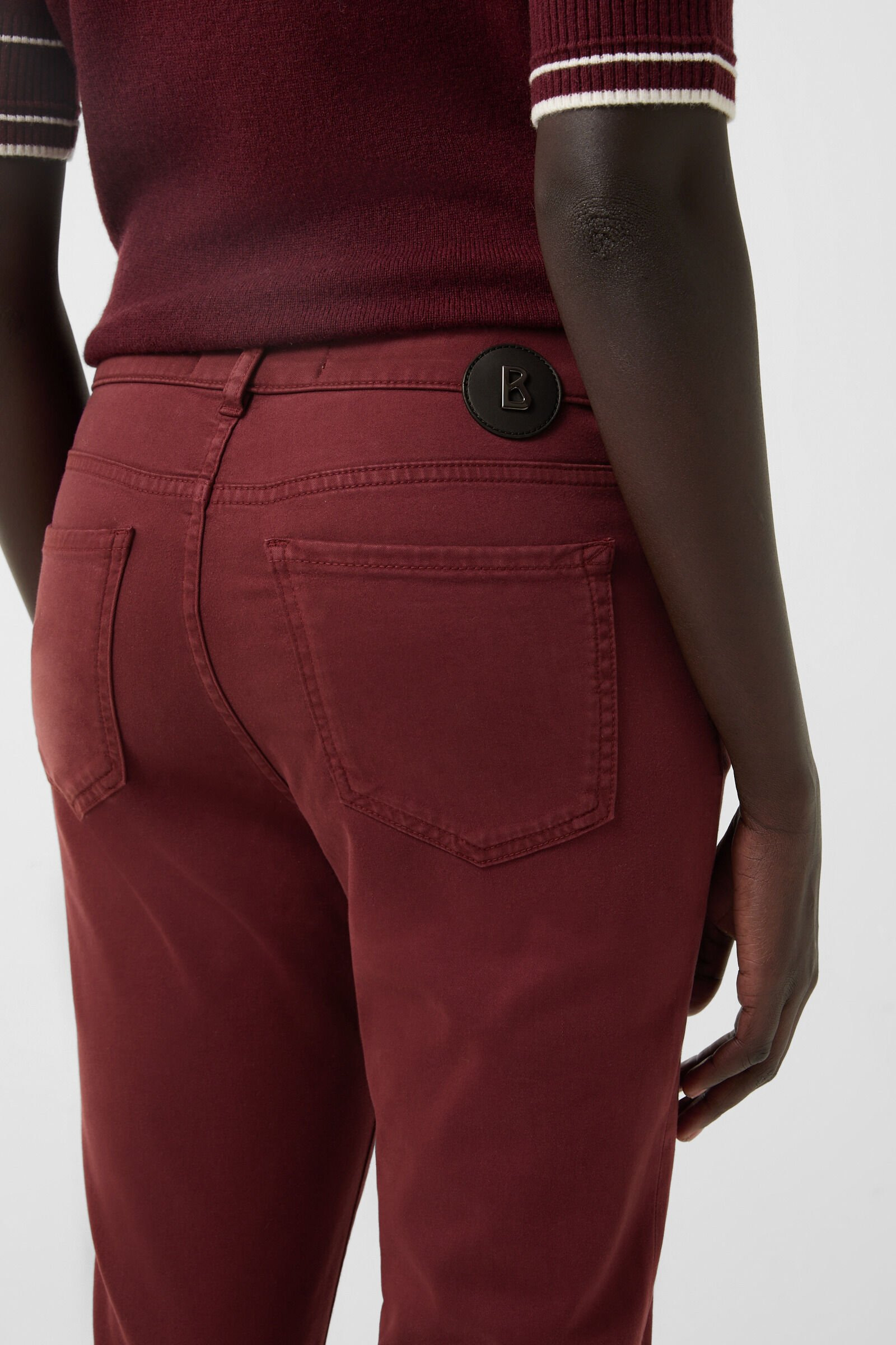 7/8 pants Julie in Wine red - 6