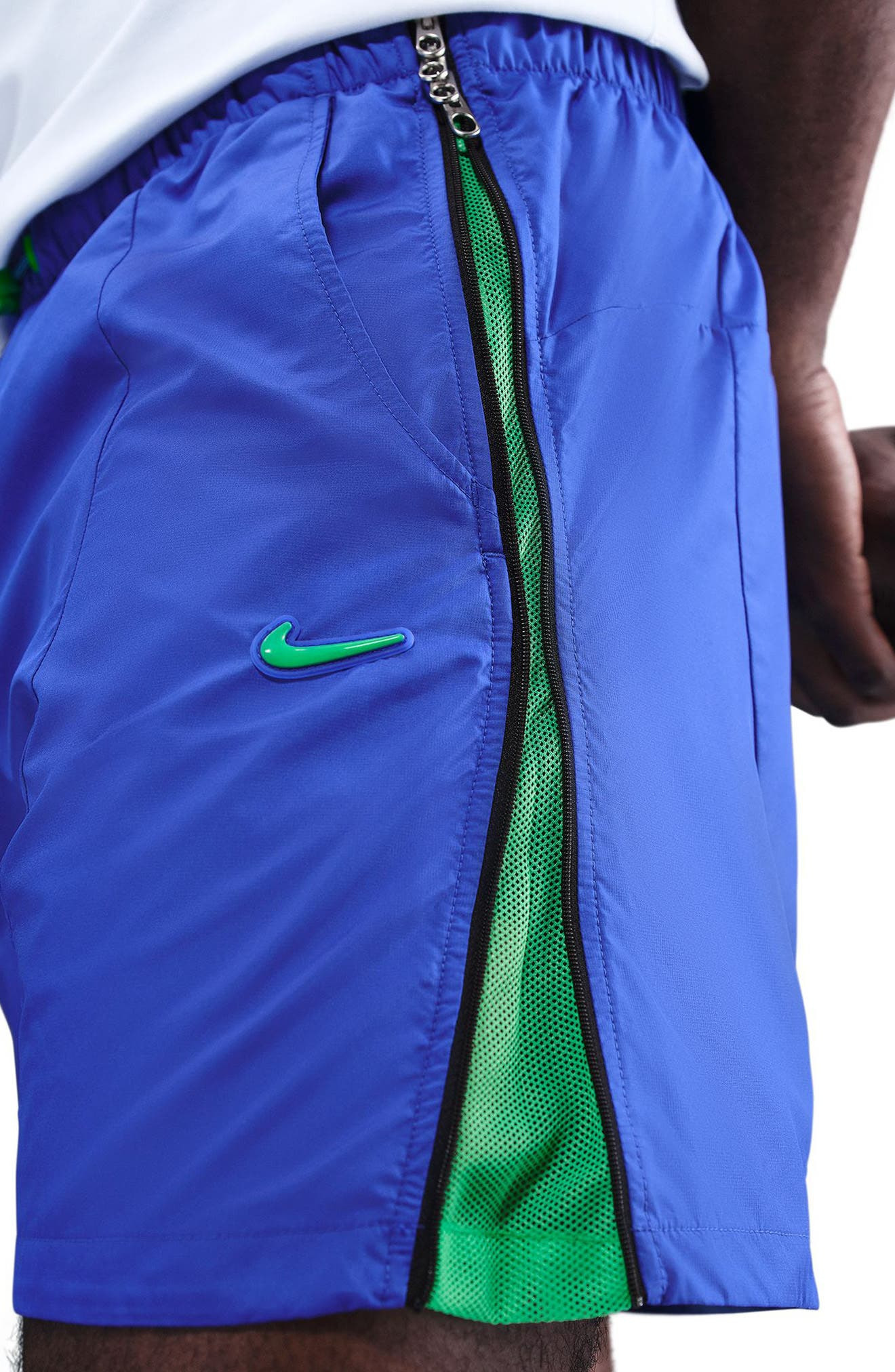 Nike Project F.R.O.G. Drawstring Shorts in Hyper Royal/Green Shock at Nordstrom - 9