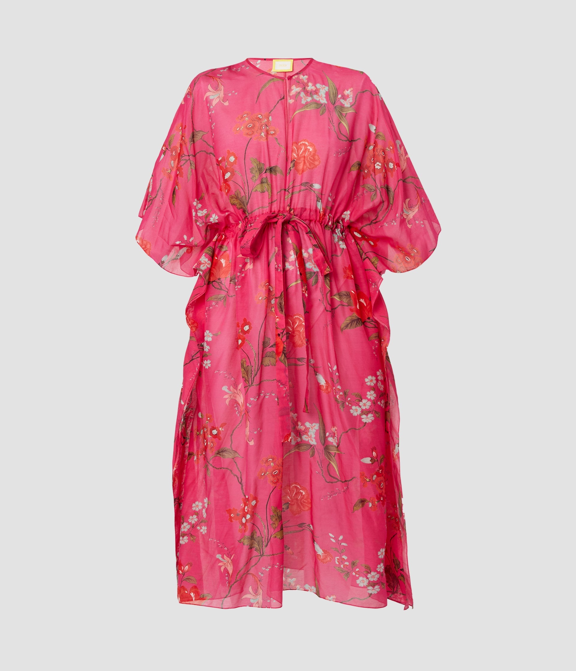KAFTAN LONG LENGTH DRESS WITH WAIST TIE DETAIL - 1
