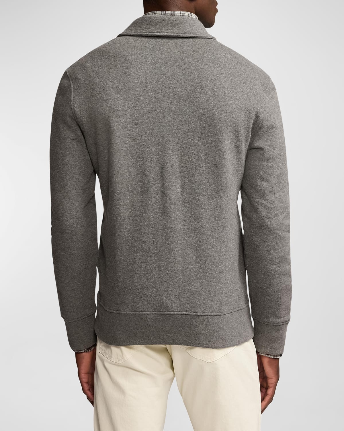 Men's Fleece Collared Sweatshirt - 4