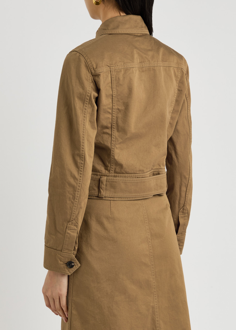 Saint Laurent Belted Cotton-twill Jacket - 3