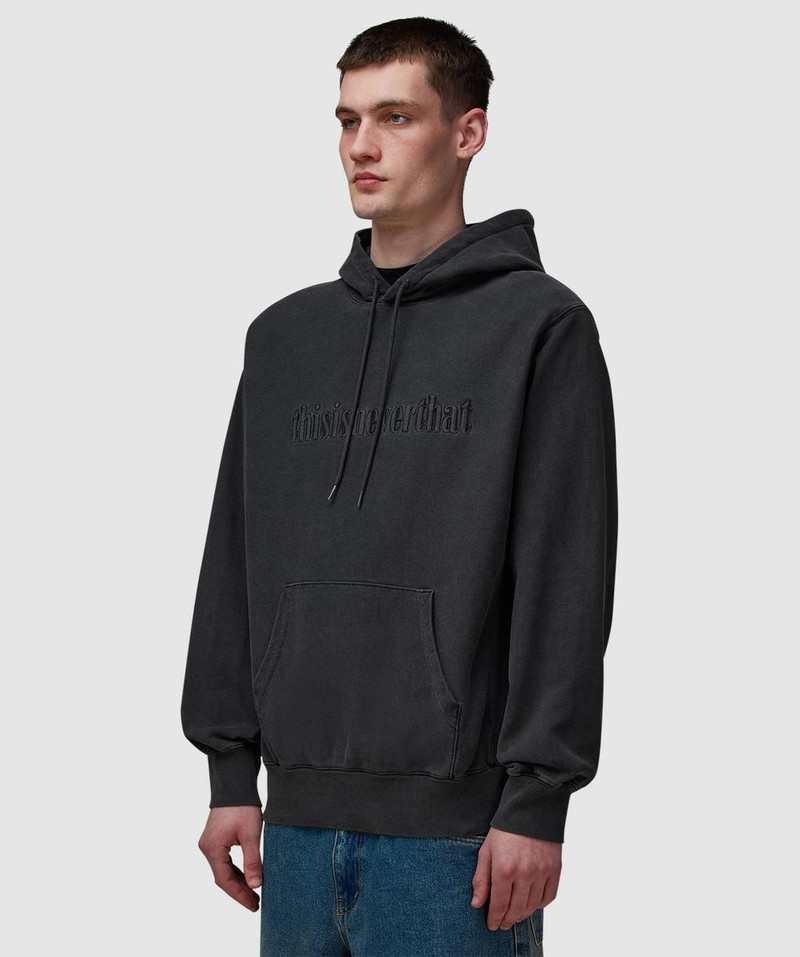 thisisneverthat® Overdyed embroidered hoodie outlook