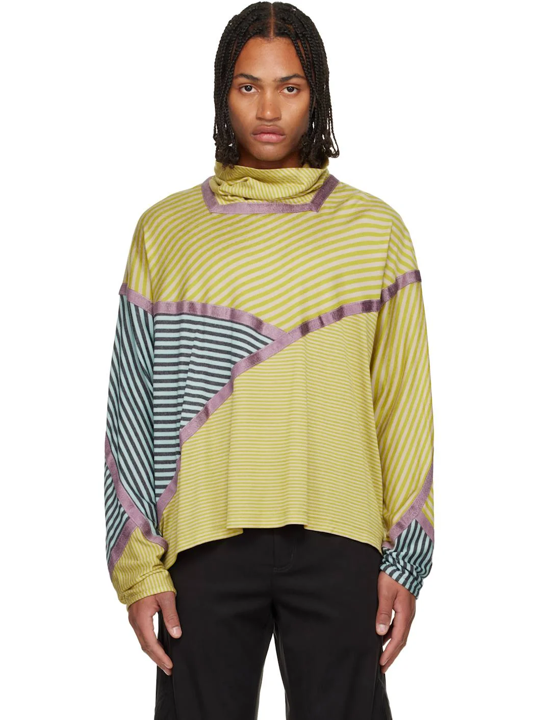 Yellow & Gray Raday Short Jersey Top - 1