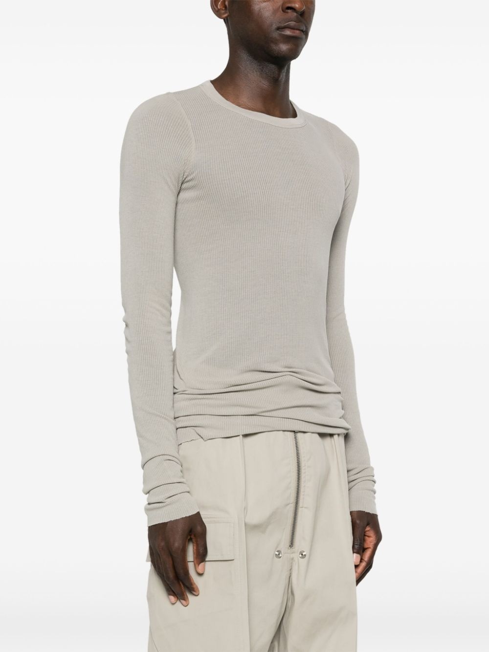 ribbed long-sleeves T-shirt - 3
