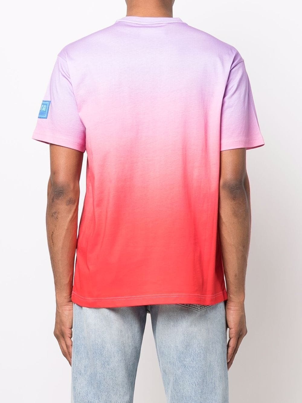 logo-print gradient T-shirt - 4