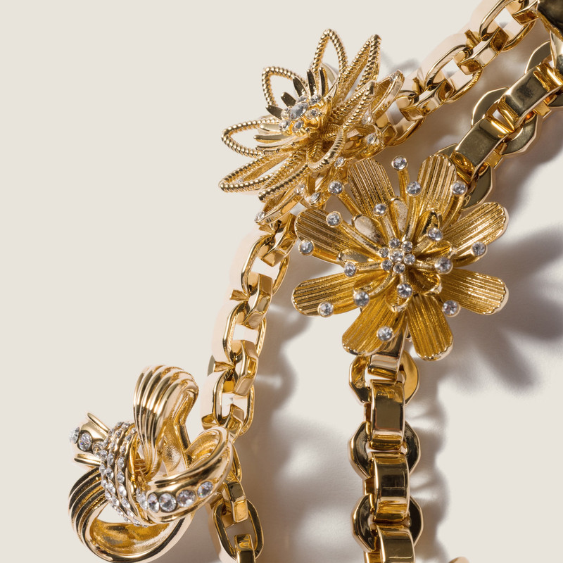 Metal and leather necklace 3