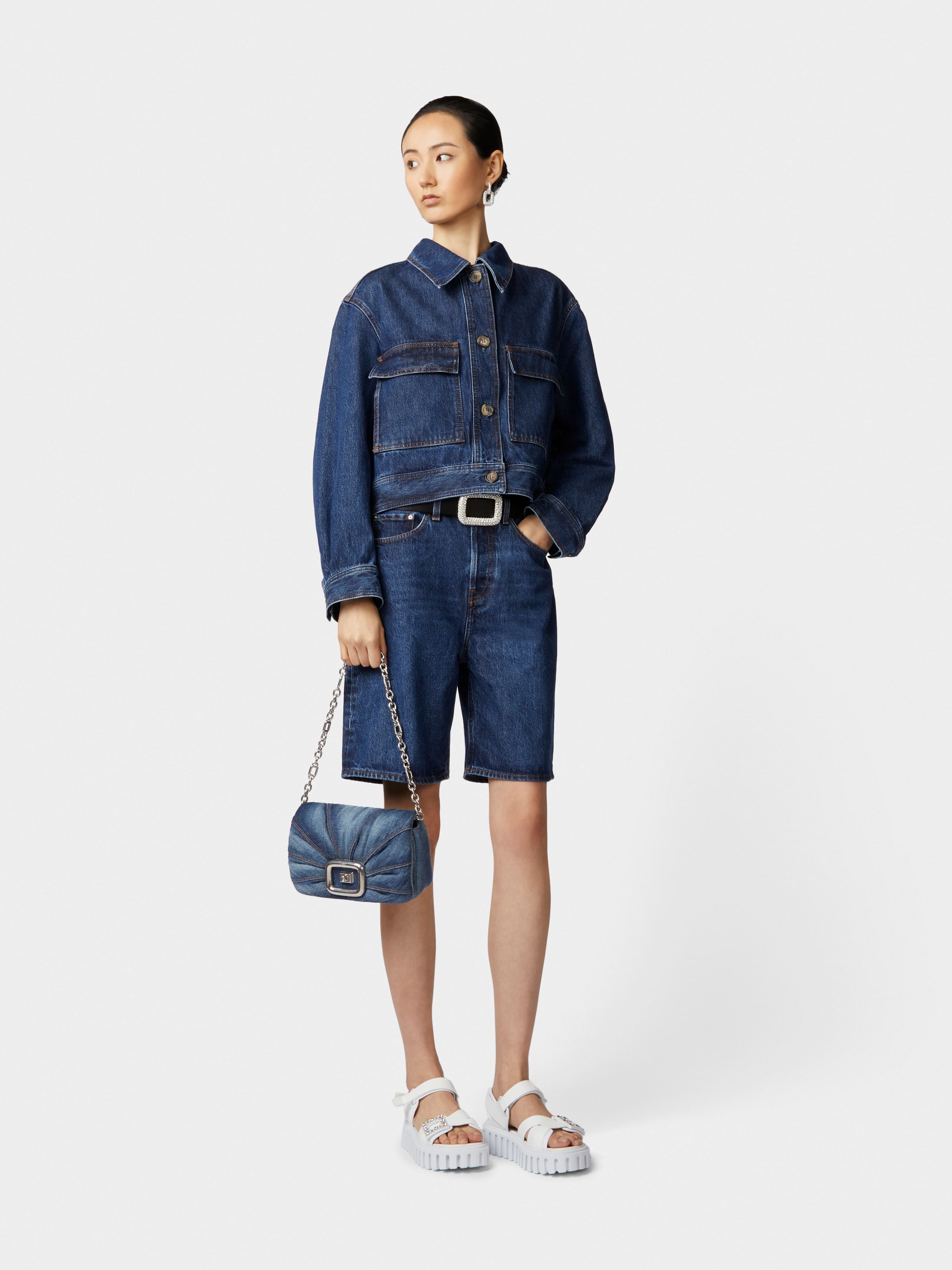 Viv' Choc Bag in Denim - 8