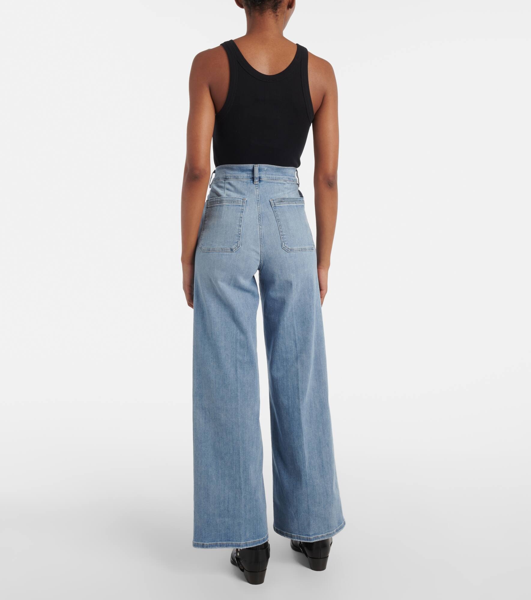 Le Slim Palazzo wide-leg jeans - 3