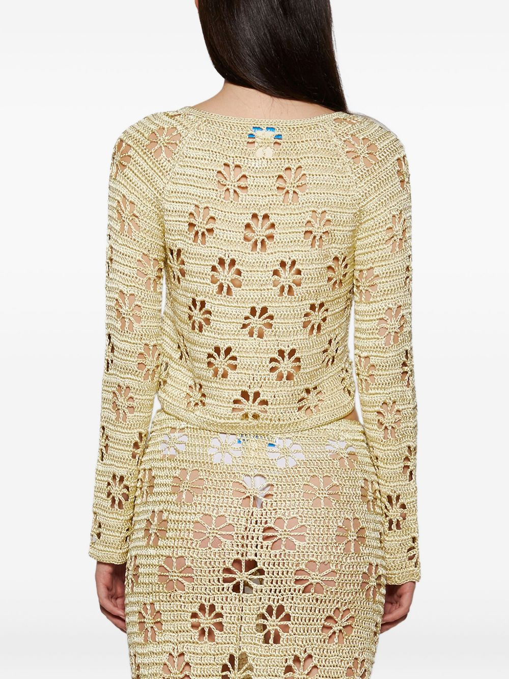 floral crochet cardigan - 5
