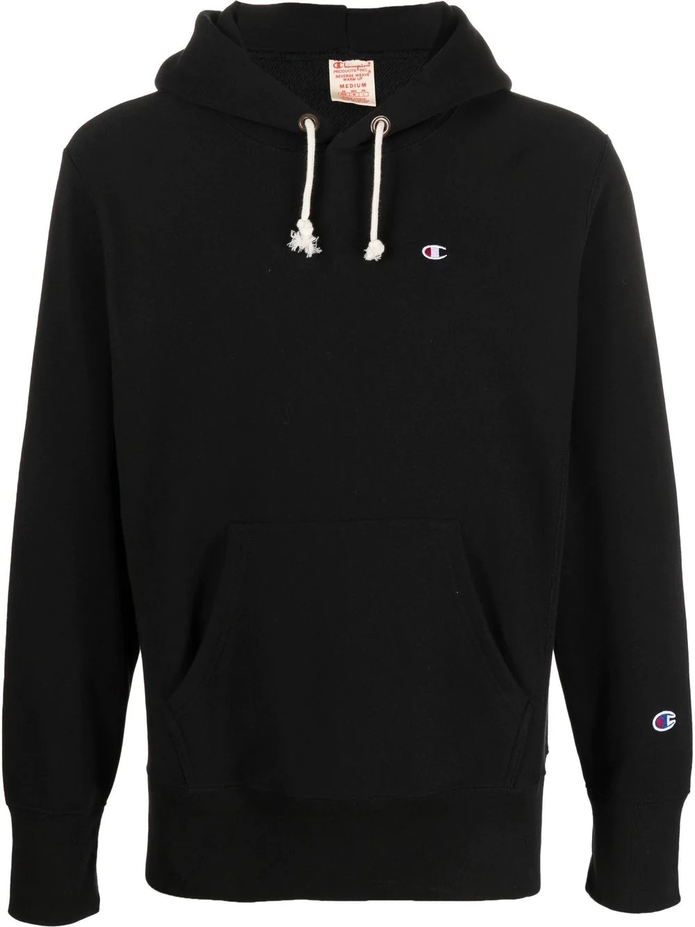 logo-patch pullover hoodie - 1