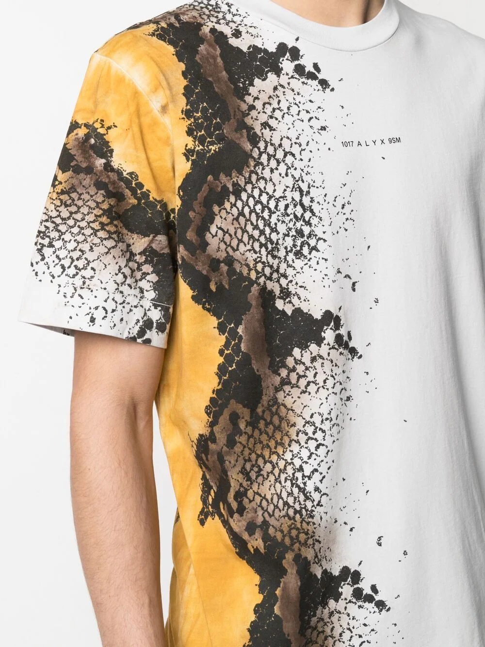 snakeskin-print cotton T-shirt - 6