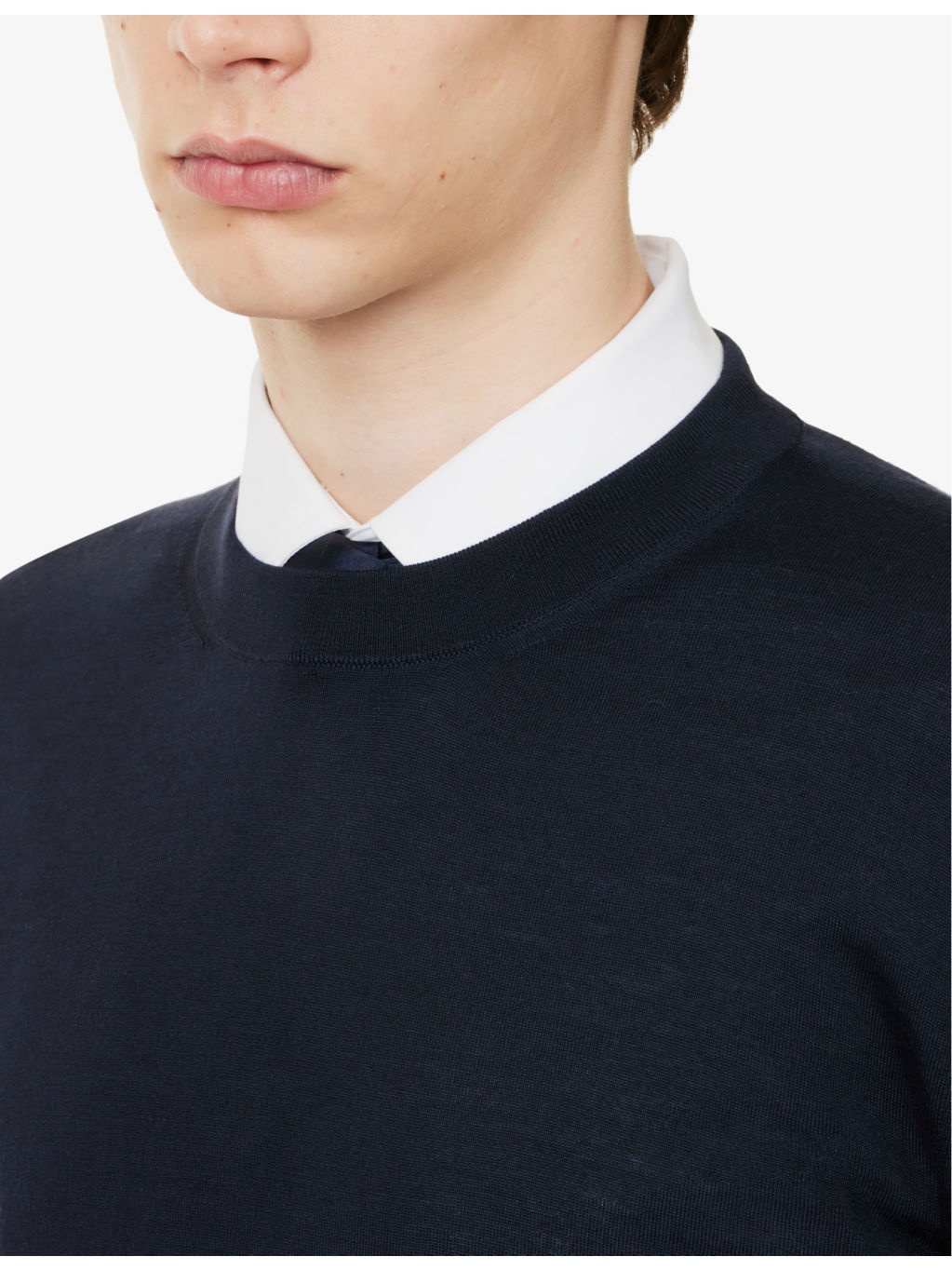 Crewneck regular-fit wool jumper - 5