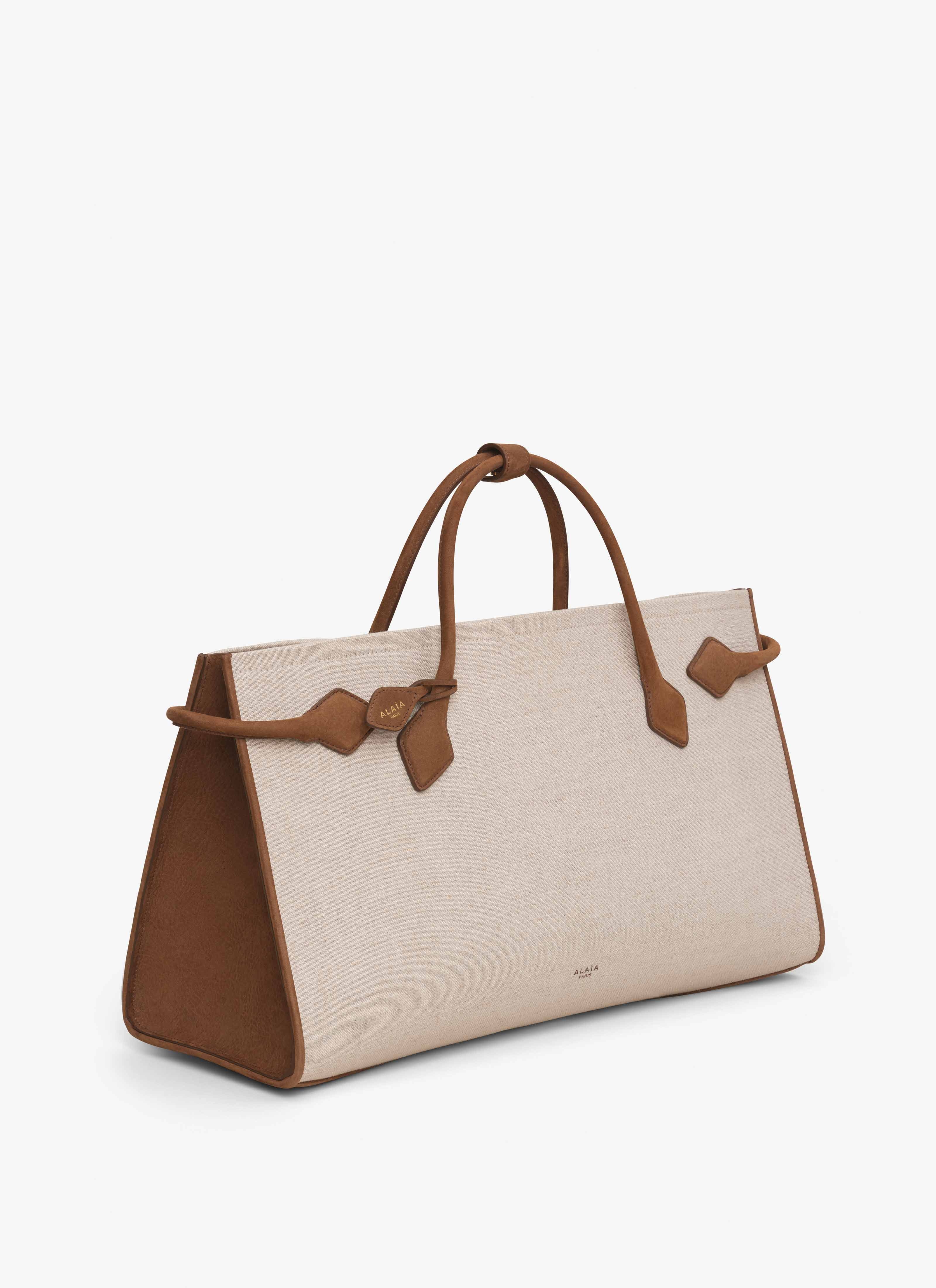 LE TECKEL TOTE BAG IN CANVAS AND NUBUCK - 3