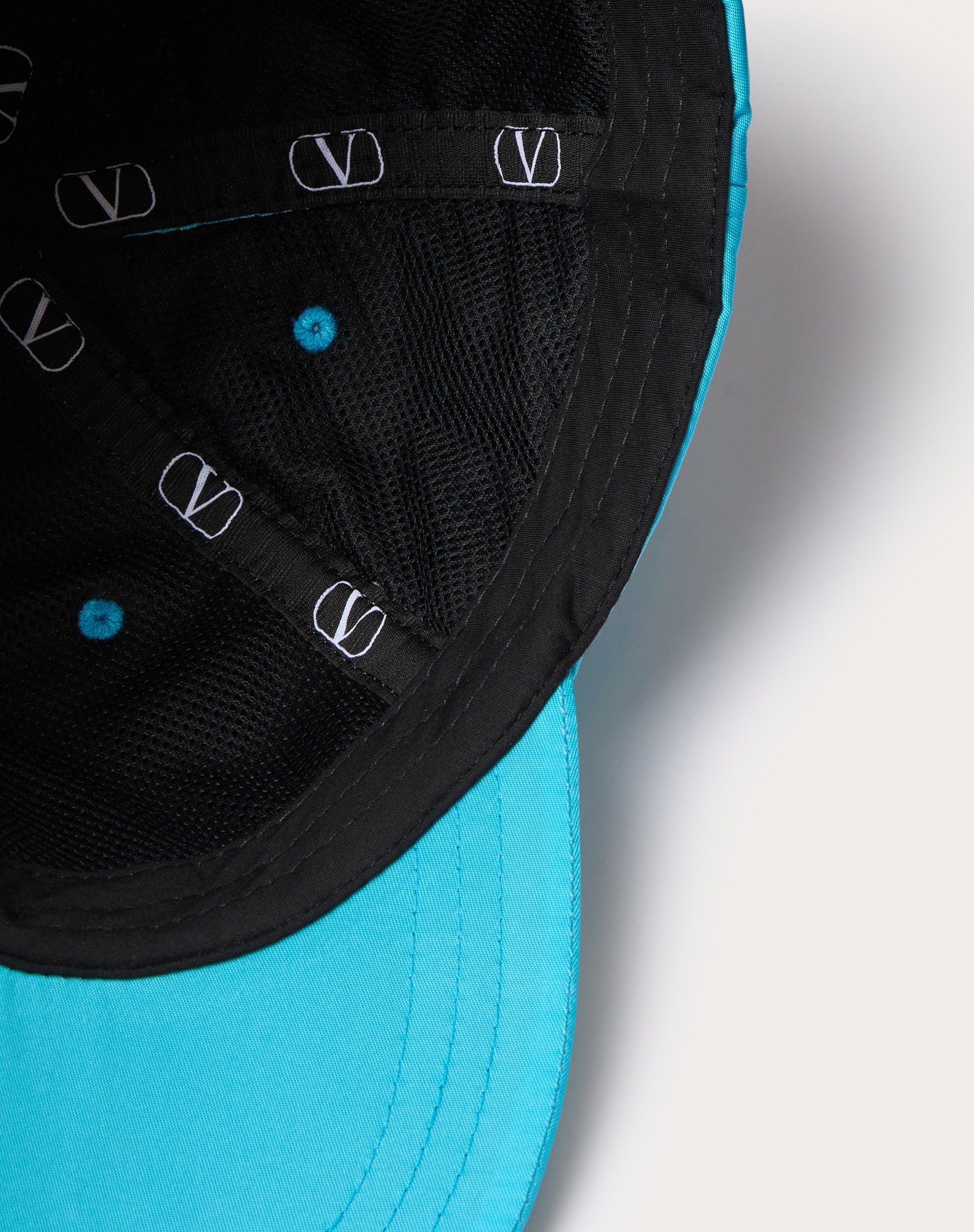 VLOGO SIGNATURE NYLON BASEBALL CAP WITH VLOGO EMBROIDERY - 3