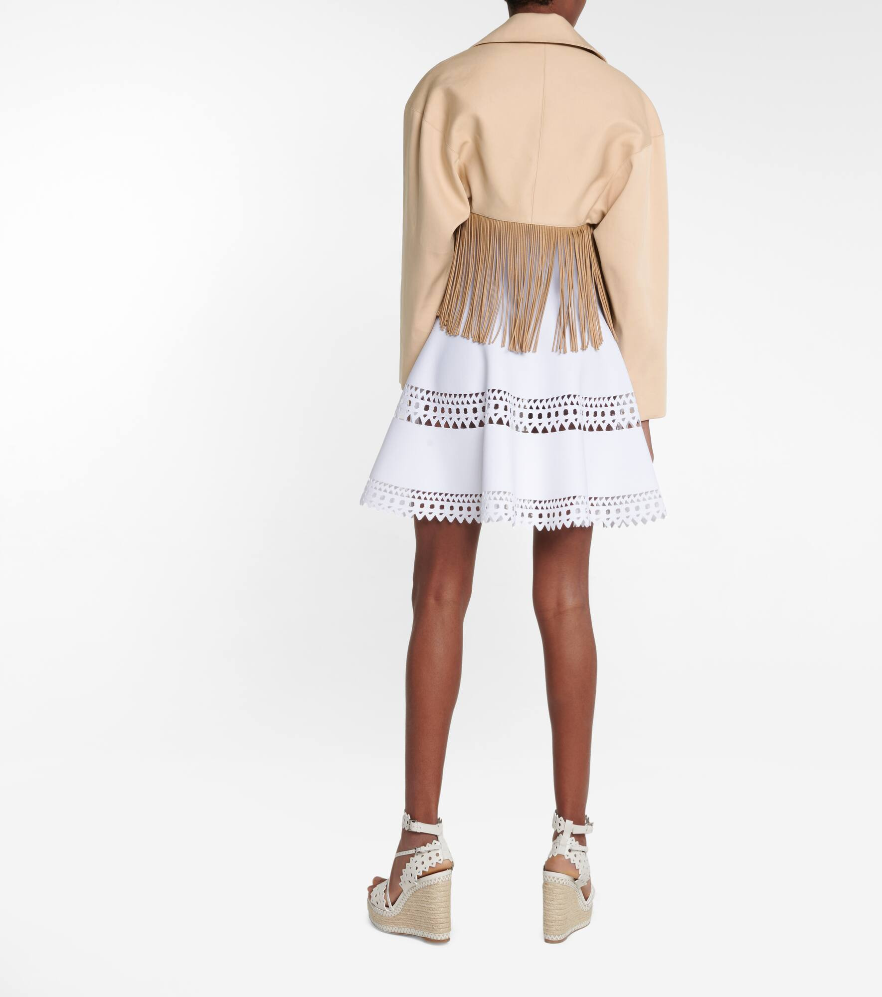Fringed cotton blazer - 3