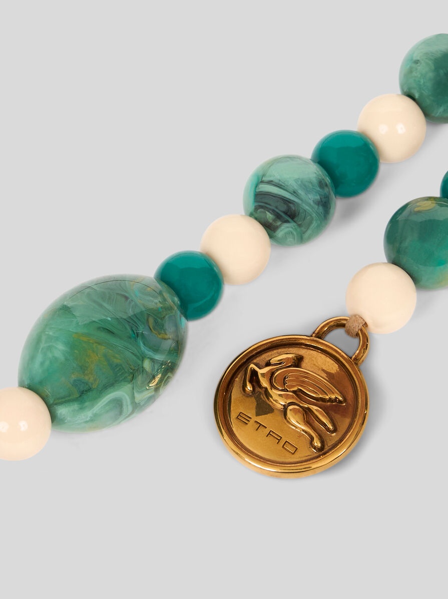 CHARM WITH MARBLES AND PEGASO MEDALLION - 3