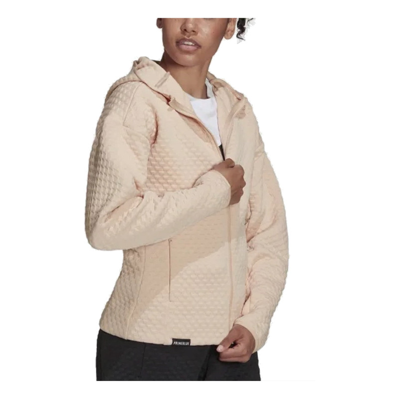 adidas (WMNS) adidas Z.N.E. Sportswear Full Zip Hoodie 'Pink' H42063 outlook