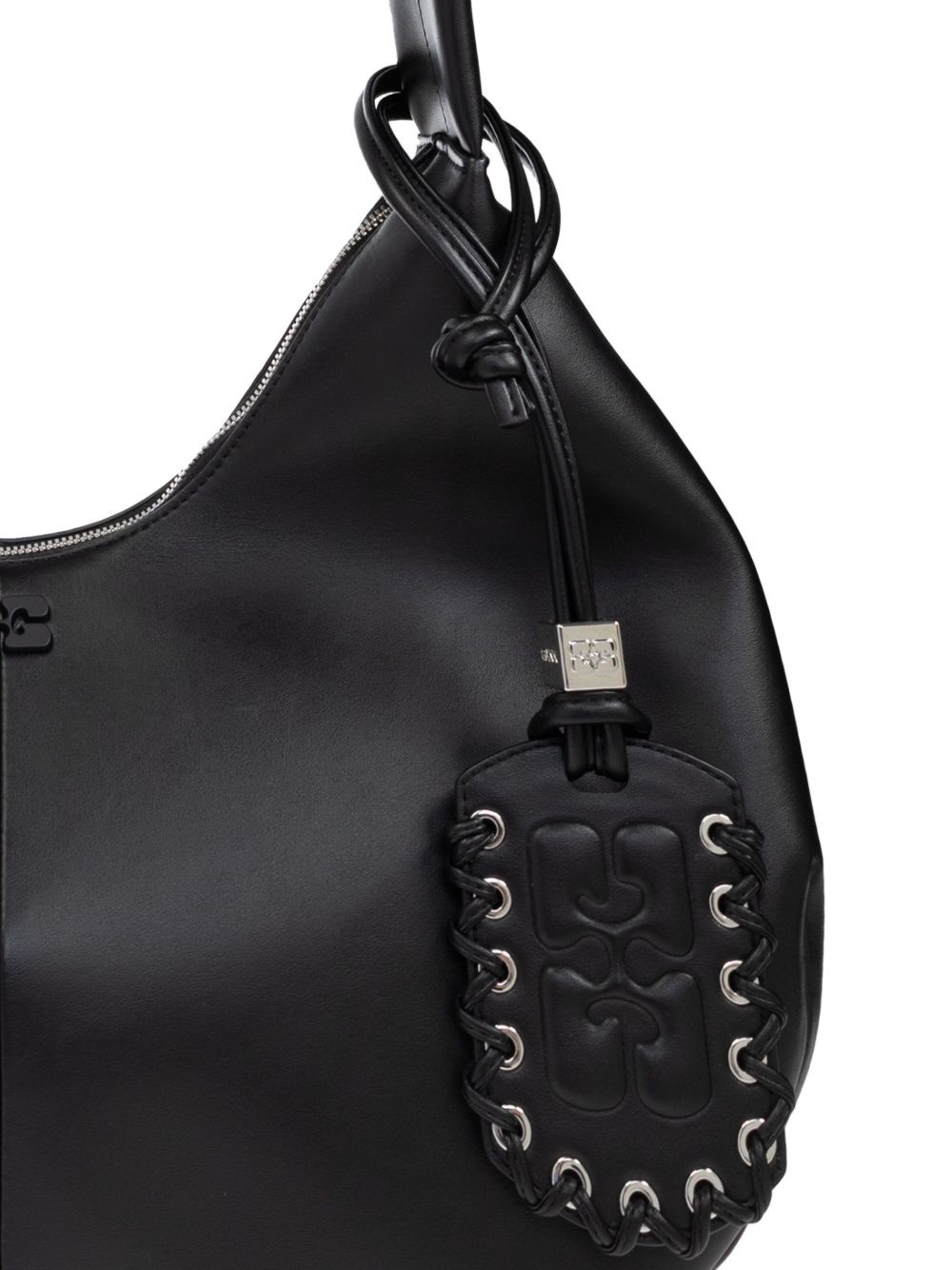 tonal-logo plaque shoulder bag - 6