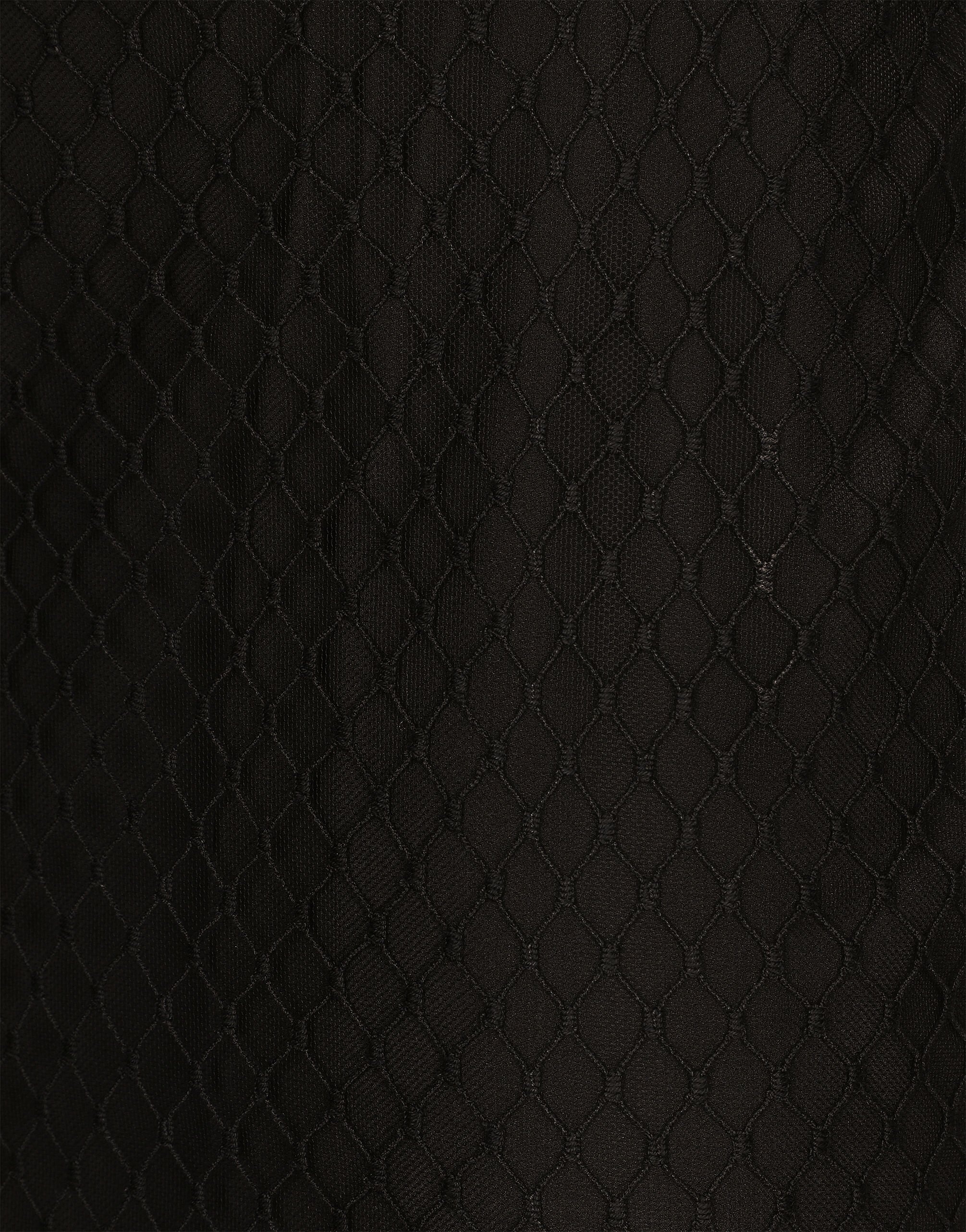 Mesh calf-length pencil skirt - 7