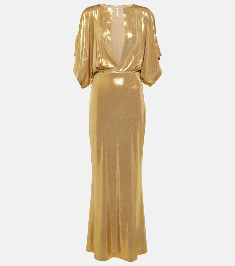 Obie metallic jersey maxi dress 1