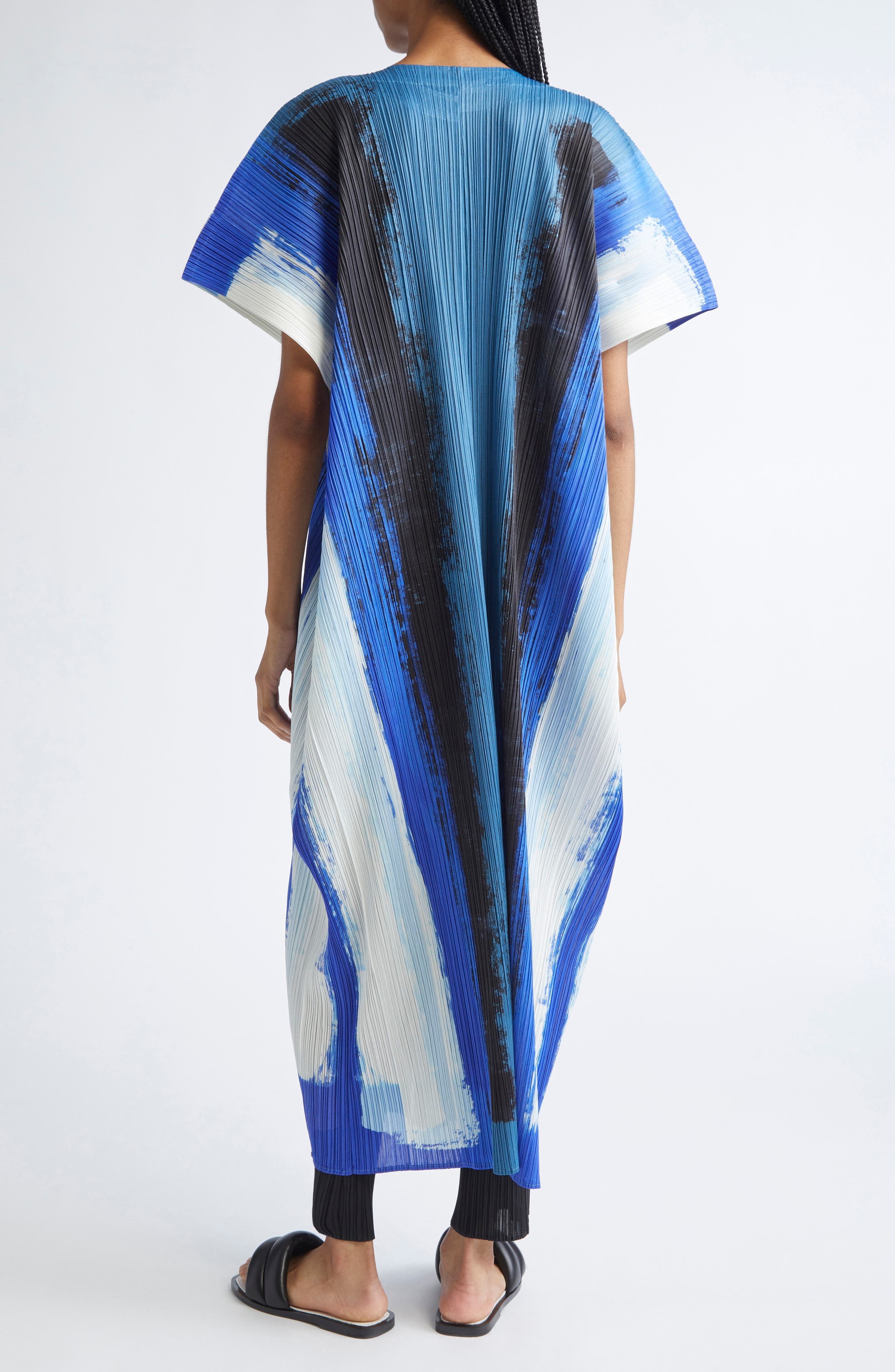 Pleats Please Issey Miyake Jump Print Pleated Dress in Blue at Nordstrom - 2