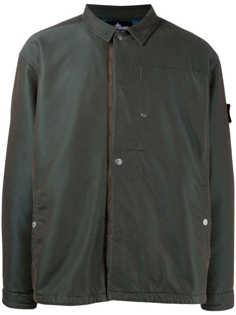 logo-patch coach jacket - 1