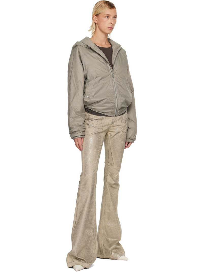 Rick Owens DRKSHDW Silver Concordians Bolan Bootcut Jeans outlook