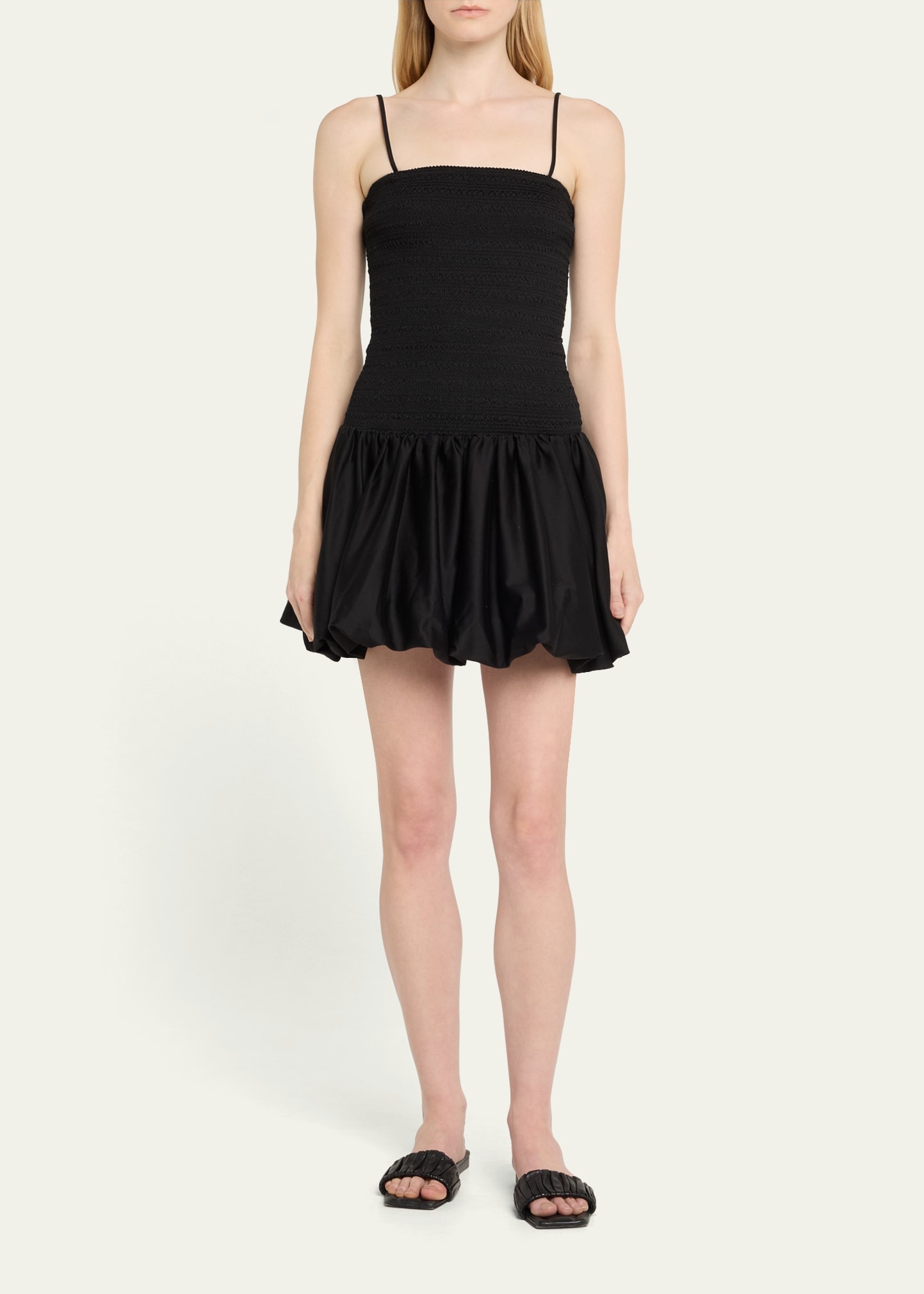 Arden Drop-Waist Bubble Mini Dress - 2