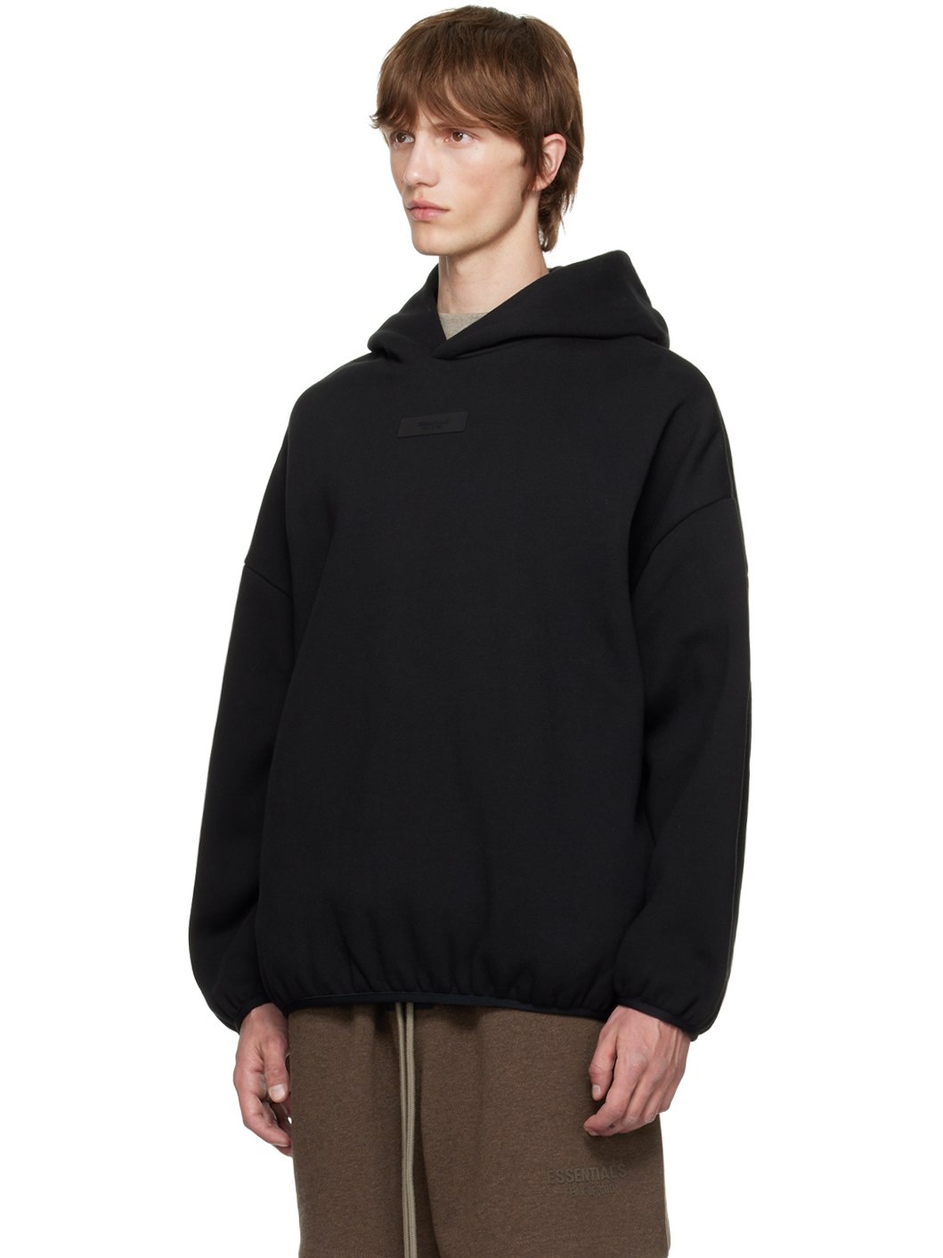 Black Elasticized Hoodie - 4